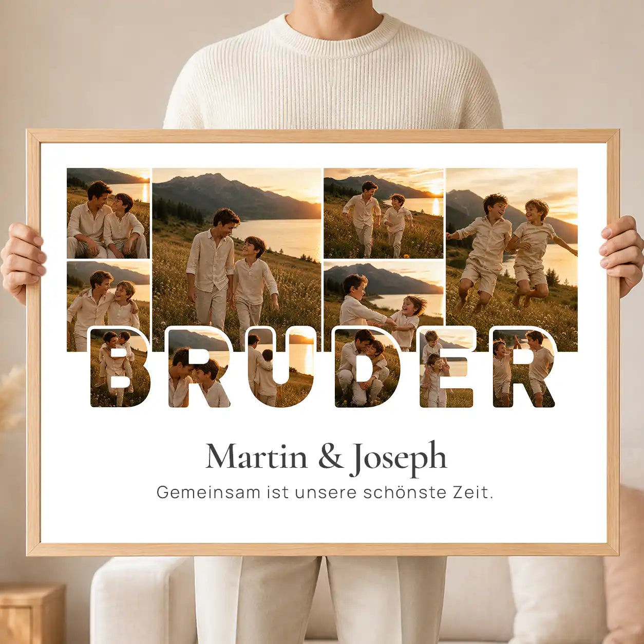 Wandbild Fotocollage "Herzensworte"