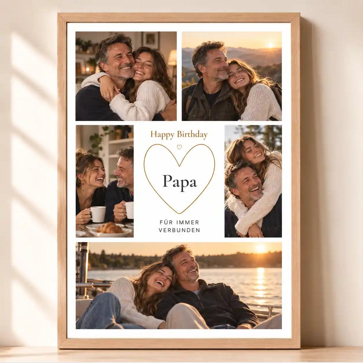 Personalisiertes Geburtstagsgeschenk Papa Poster Fotocollage "Geburtstag" (DIN A3) #2 Fotogeschenk Fotos