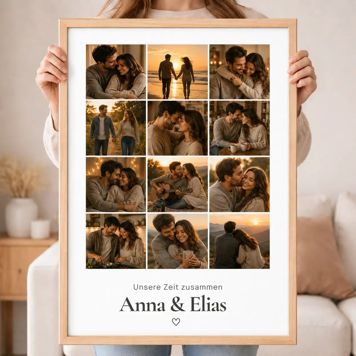 Wandbild Fotocollage "Glücksmomente"