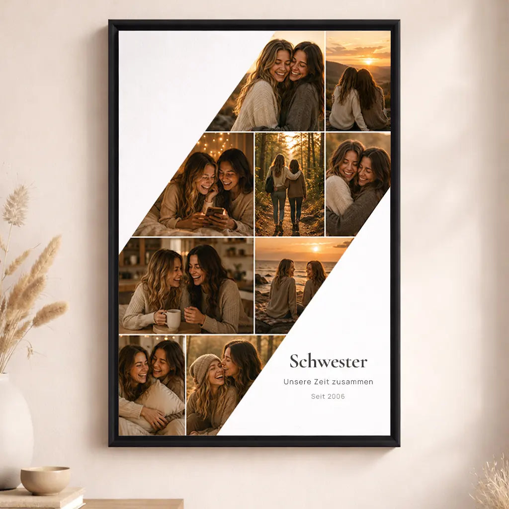 Leinwand Fotocollage "All die Momente"