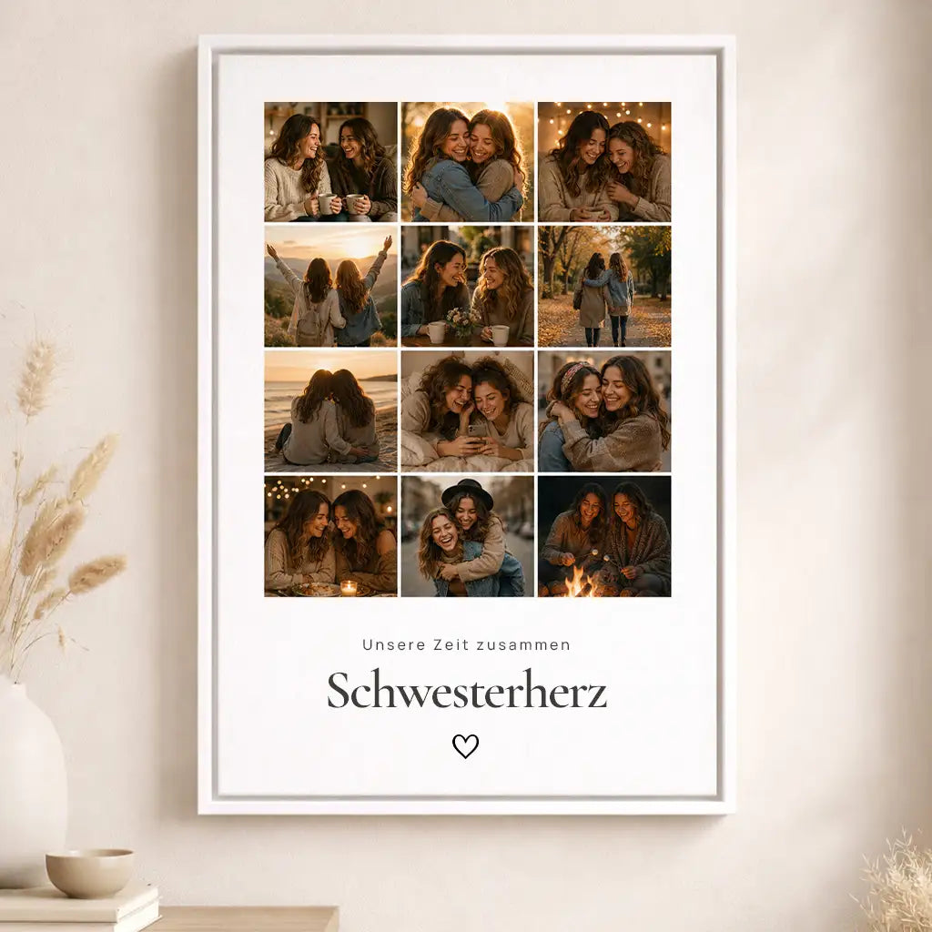Leinwand Fotocollage "Glücksmomente #2"