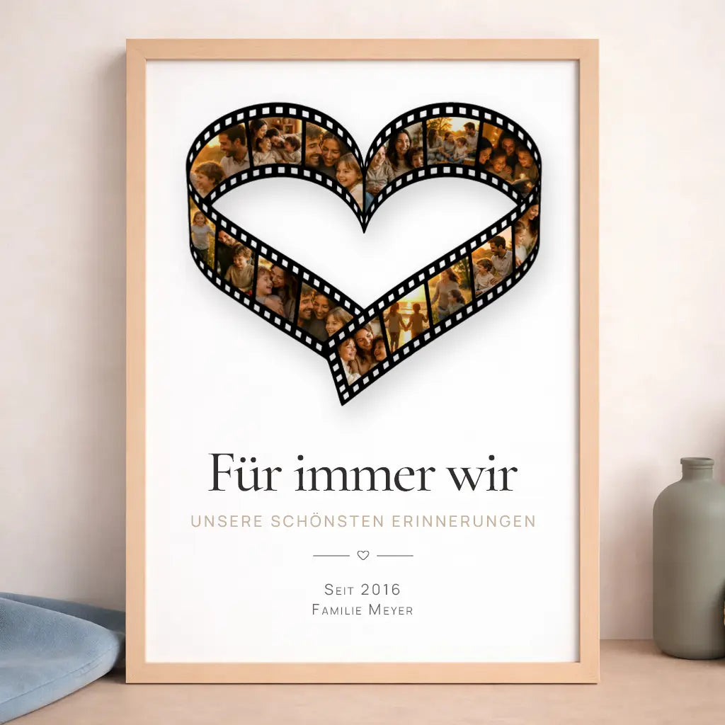 Poster Fotocollage "Zeit für Erinnerungen"