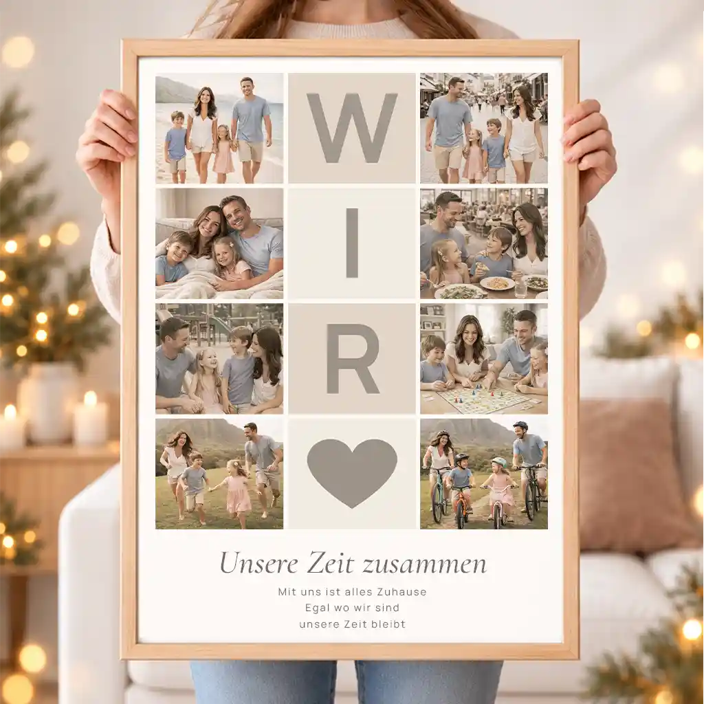 Wandbild Fotocollage "Lieblingsmomente Xmas 2026"