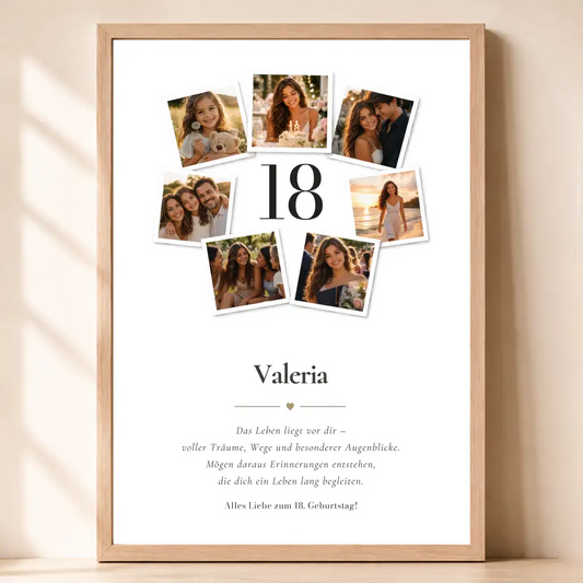 Poster Fotocollage "Geburtstag"