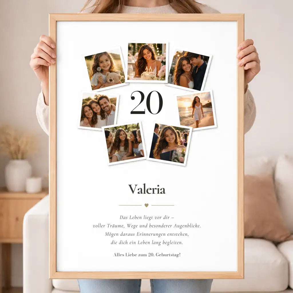 Wandbild Fotocollage "Geburtstag"