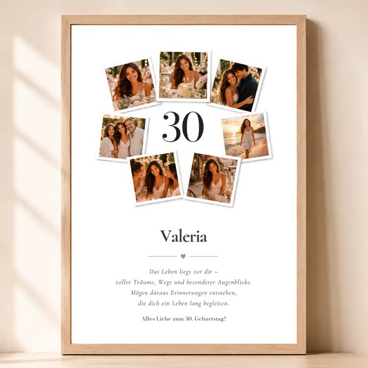 Poster Fotocollage "Geburtstag"