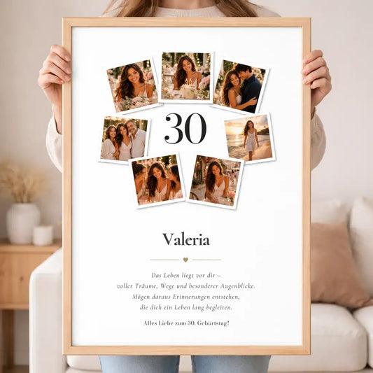 Wandbild Fotocollage "Geburtstag"