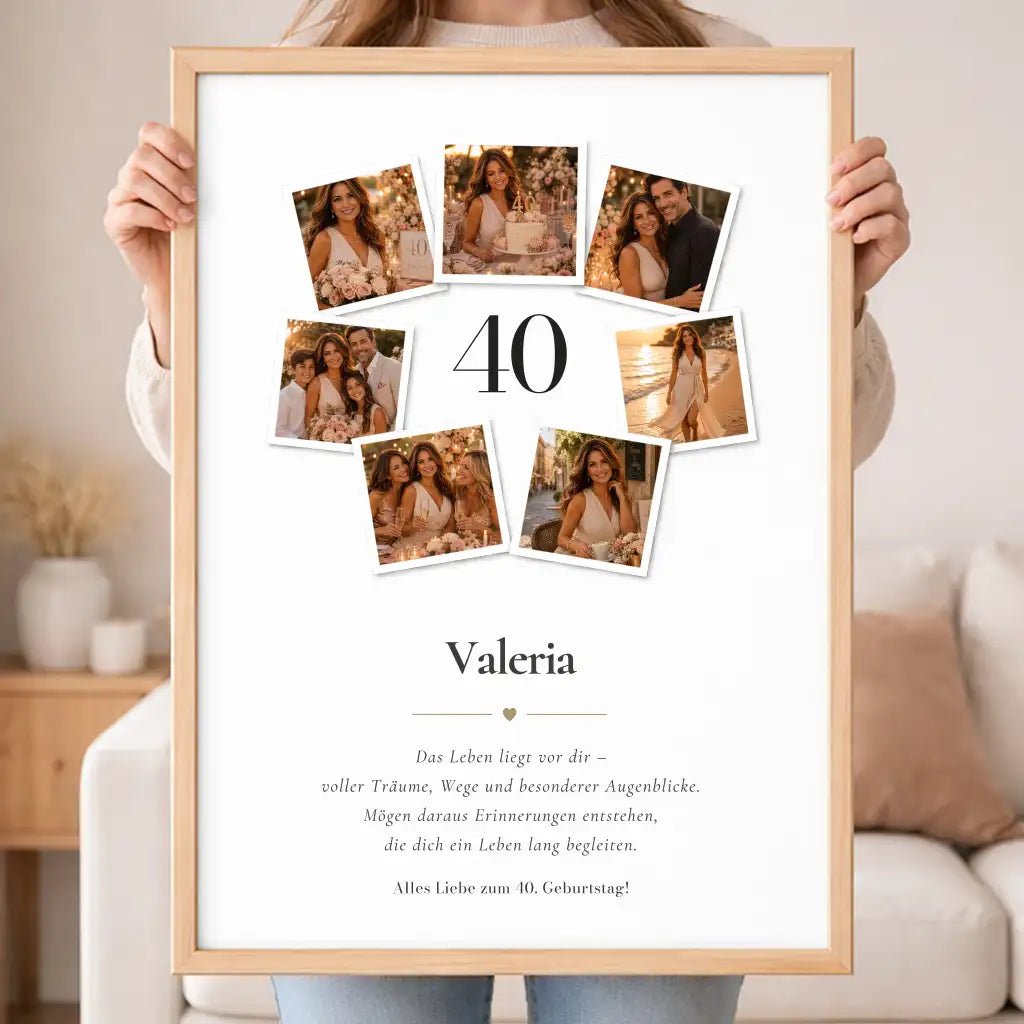 Wandbild Fotocollage "Geburtstag"