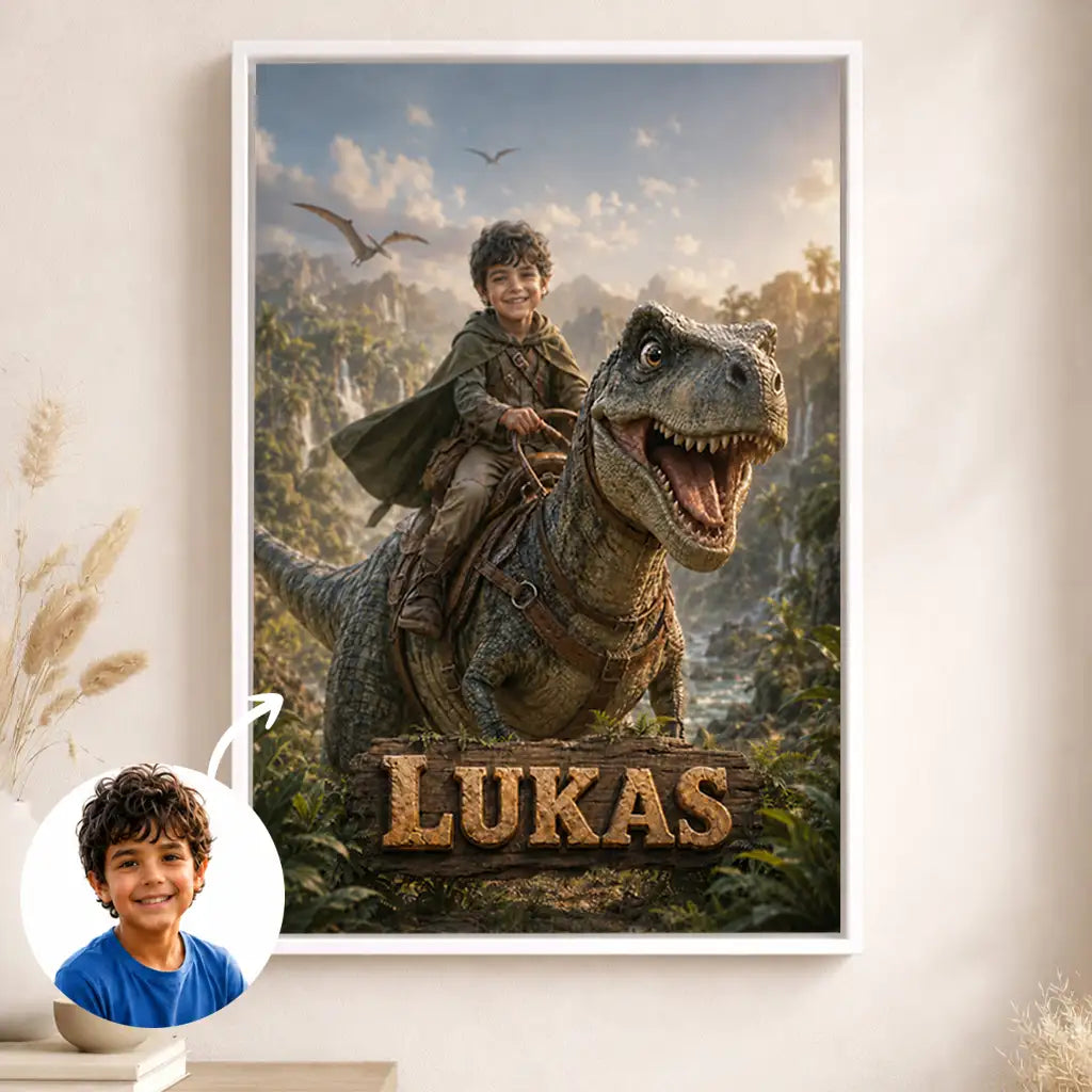 Leinwand für Kinder "Dinozeit"