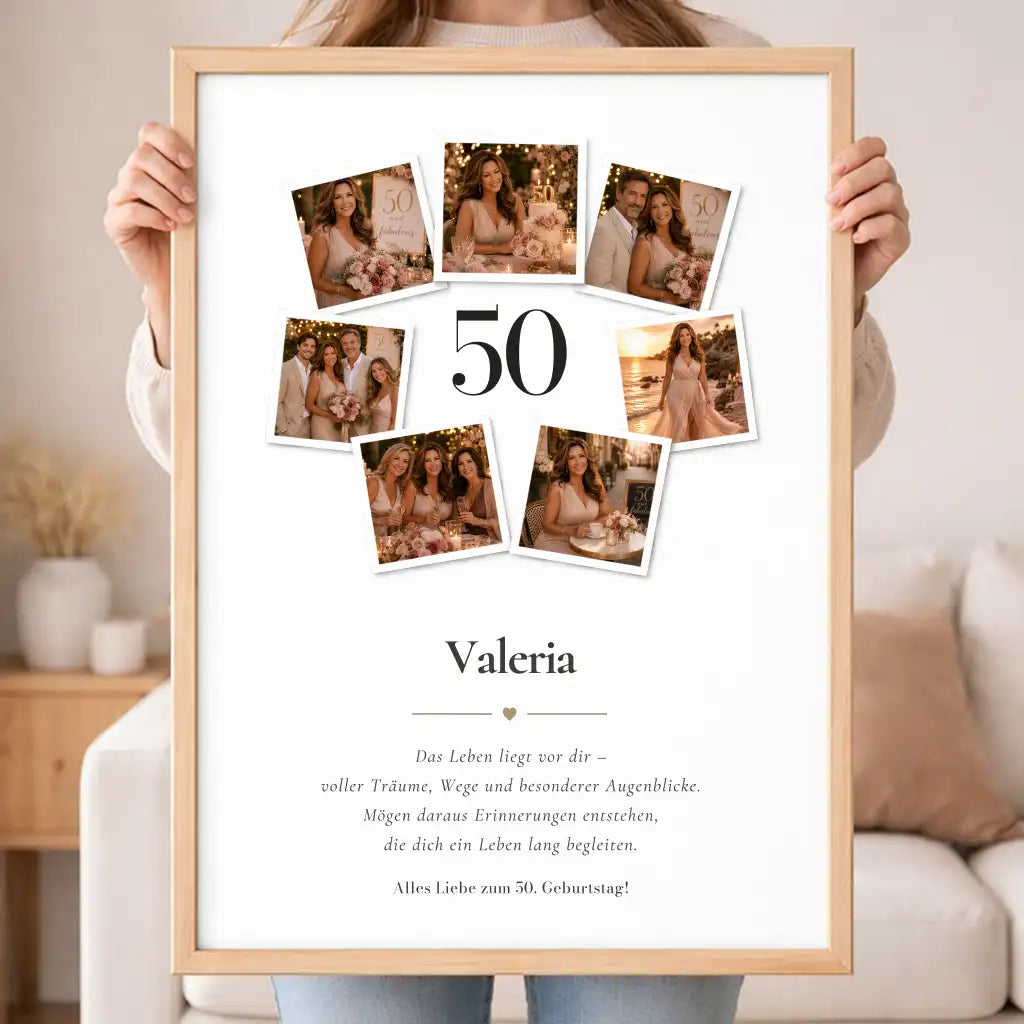 Wandbild Fotocollage "Geburtstag"