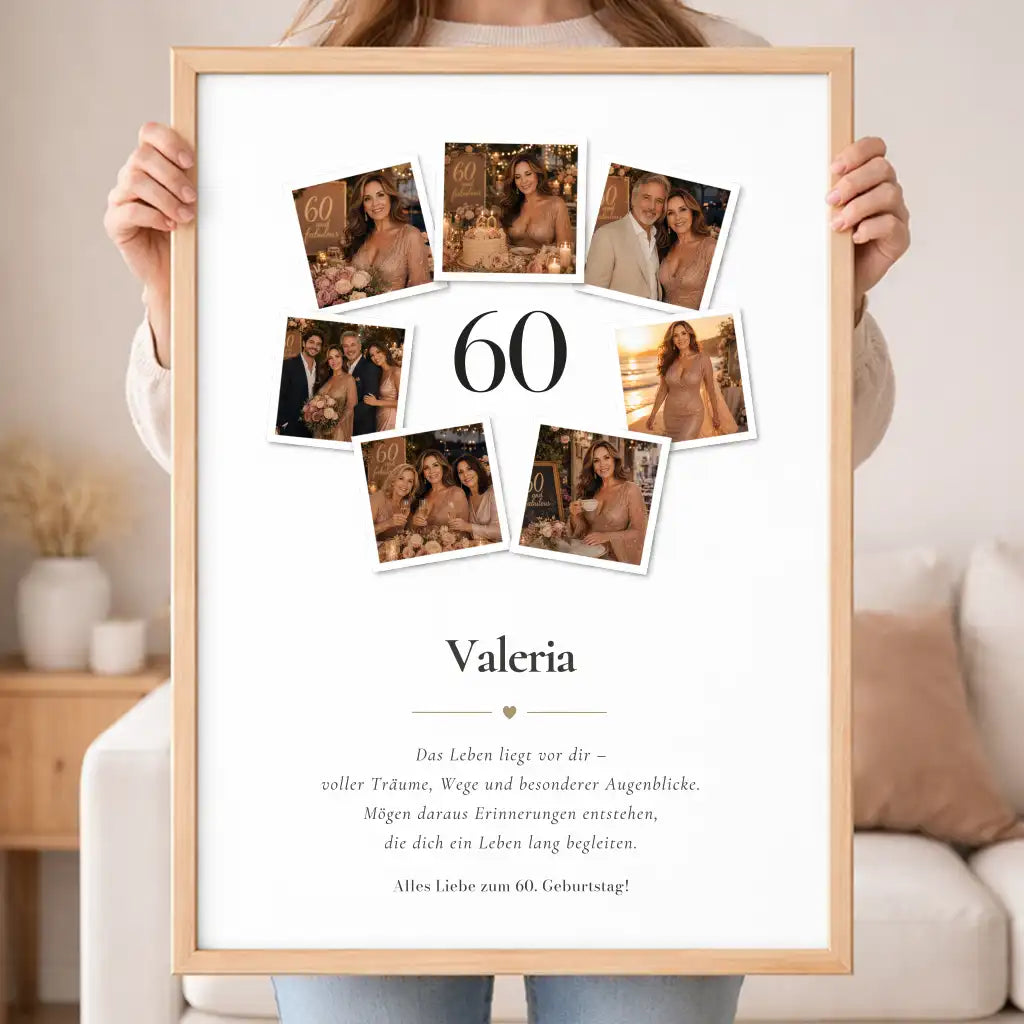 Wandbild Fotocollage "Geburtstag"