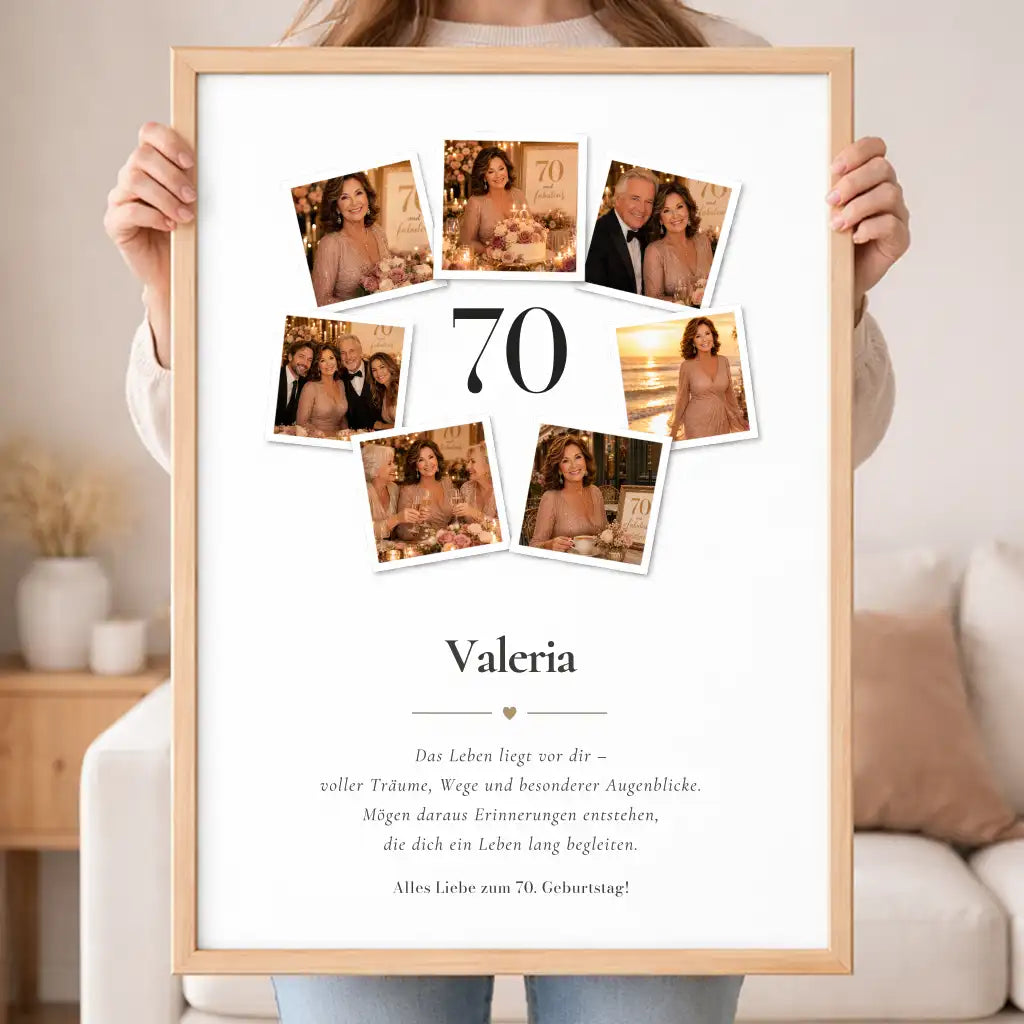 Wandbild Fotocollage "Geburtstag"