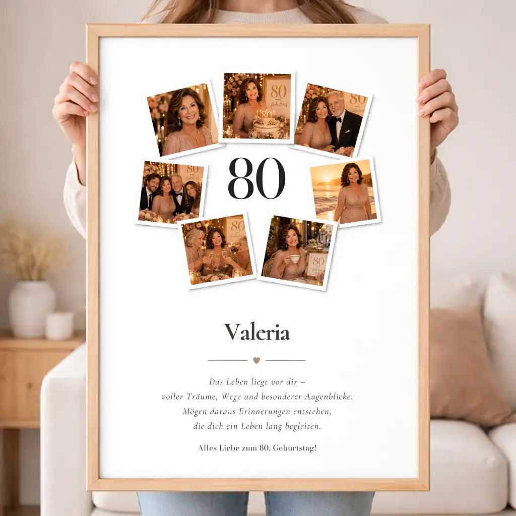 Wandbild Fotocollage "Geburtstag"