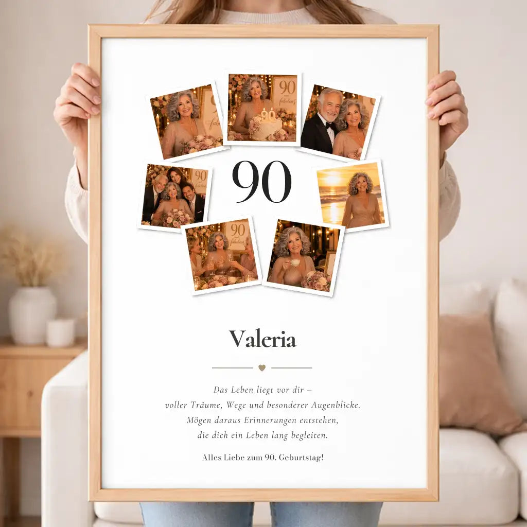 Wandbild Fotocollage "Geburtstag"