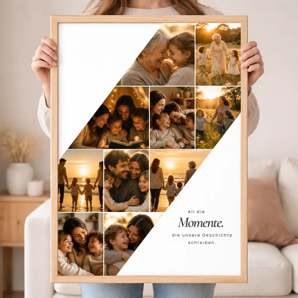 Wandbild Fotocollage "All die Momente"