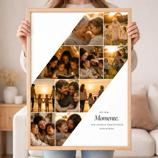 Wandbild Fotocollage "All die Momente"