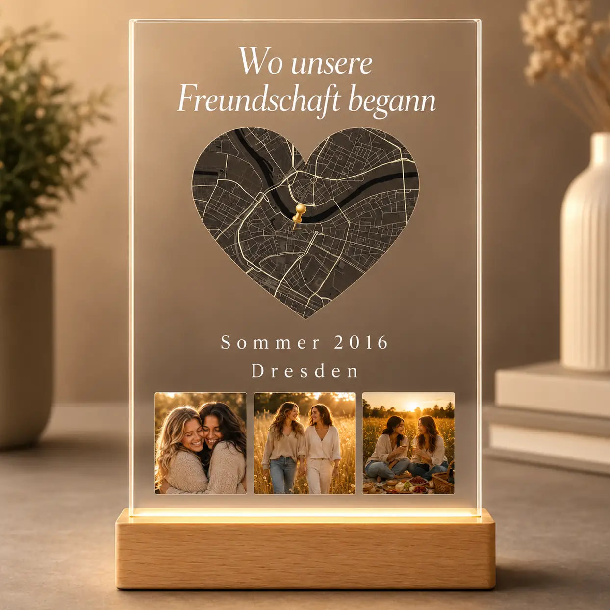 Bild auf Acrylglas "Wo unsere Freundschaft begann #1"