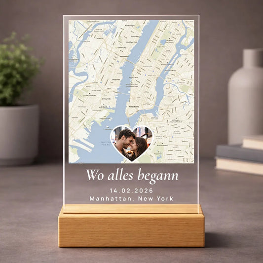 Bild auf Acrylglas "Wo alles begann" | Herz-Edition