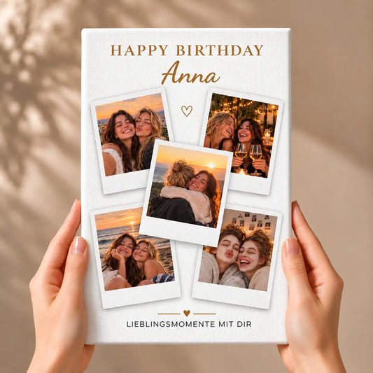 Leinwand Fotocollage "Geburtstag" #3