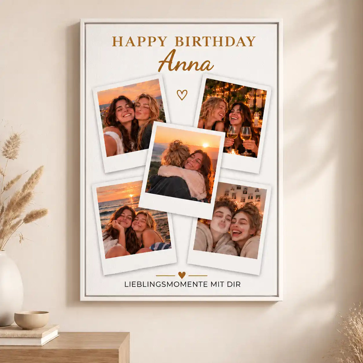 Leinwand Fotocollage "Geburtstag" #3