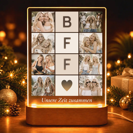 Acrylglas-Lampe Fotocollage "Lieblingsmomente Xmas 2026"