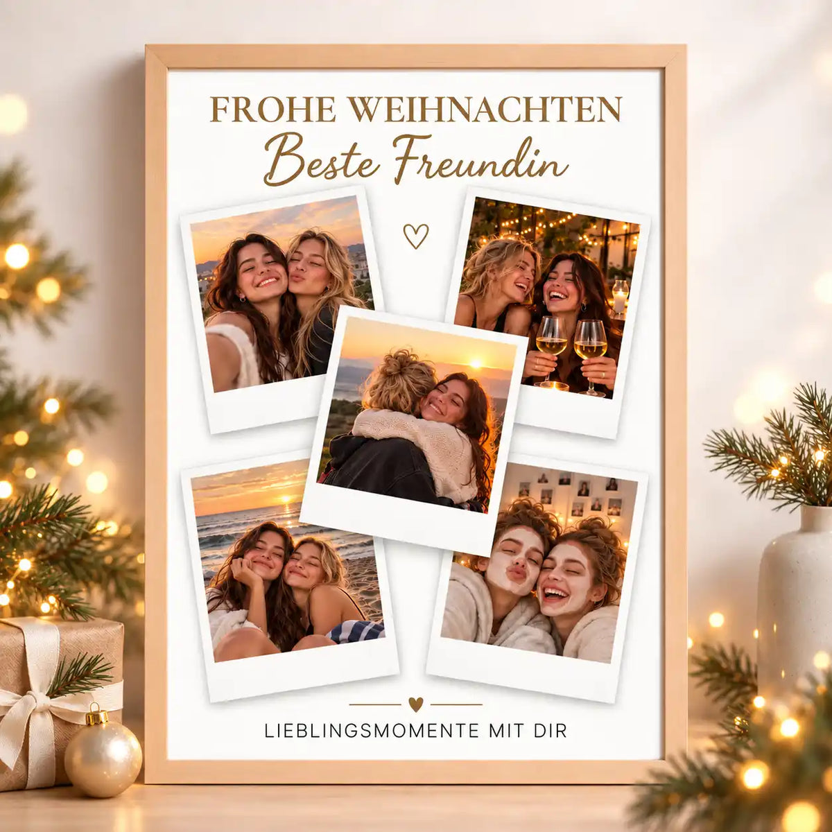 Poster Fotocollage "Frohe Weihnachten" (DIN A3)