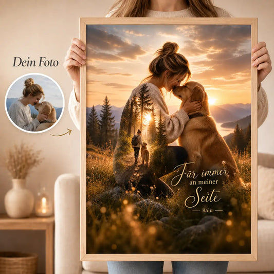 Wandbild Hunde-Portrait „Gemeinsame Wege"