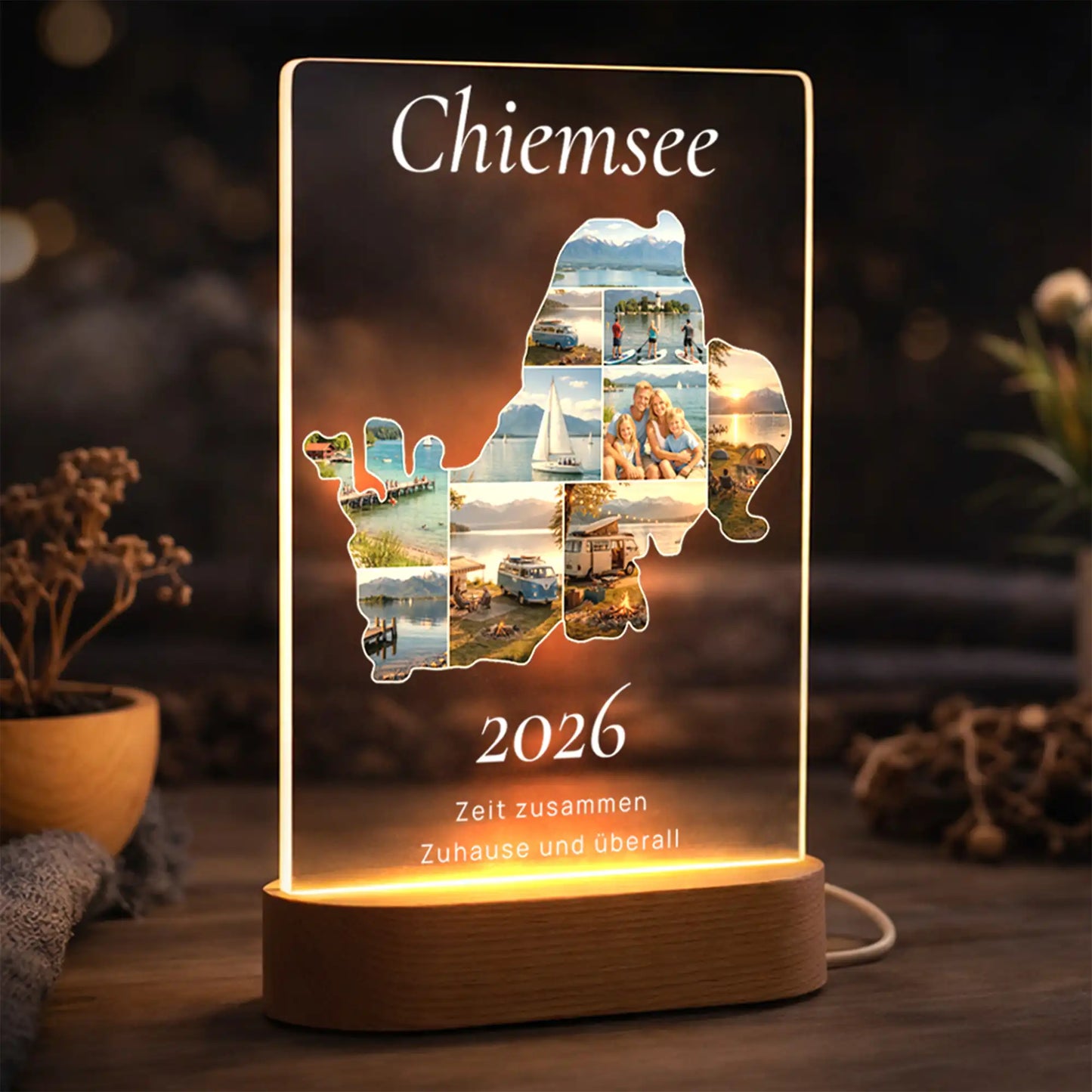 Acrylglas-Lampe "Reisemomente" | See & Meer-Edition