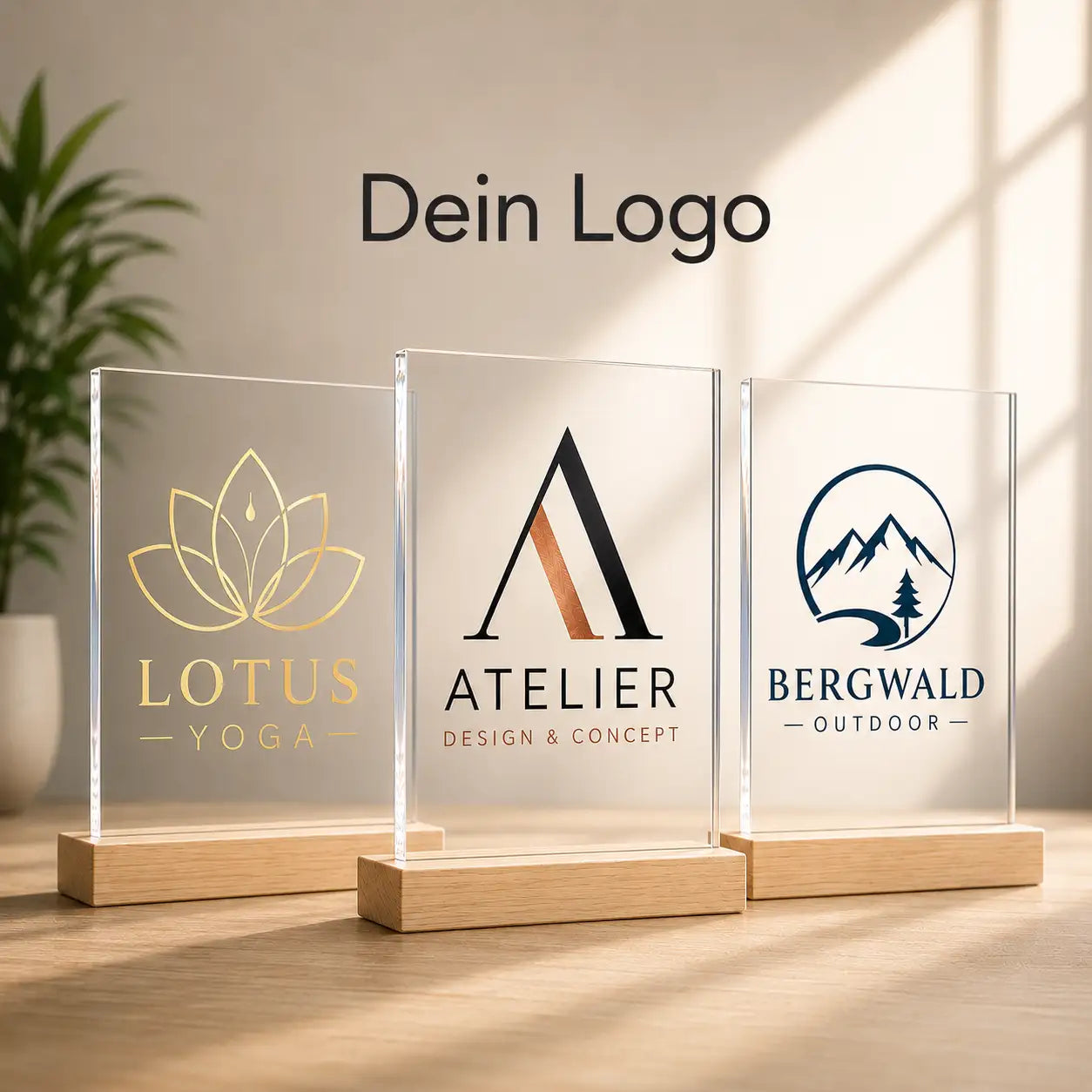 Bild auf Acrylglas "Dein Logo"
