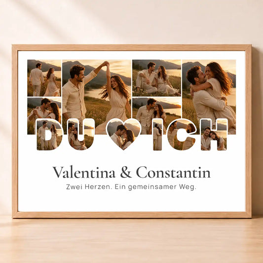 Poster Fotocollage "Herzensworte"