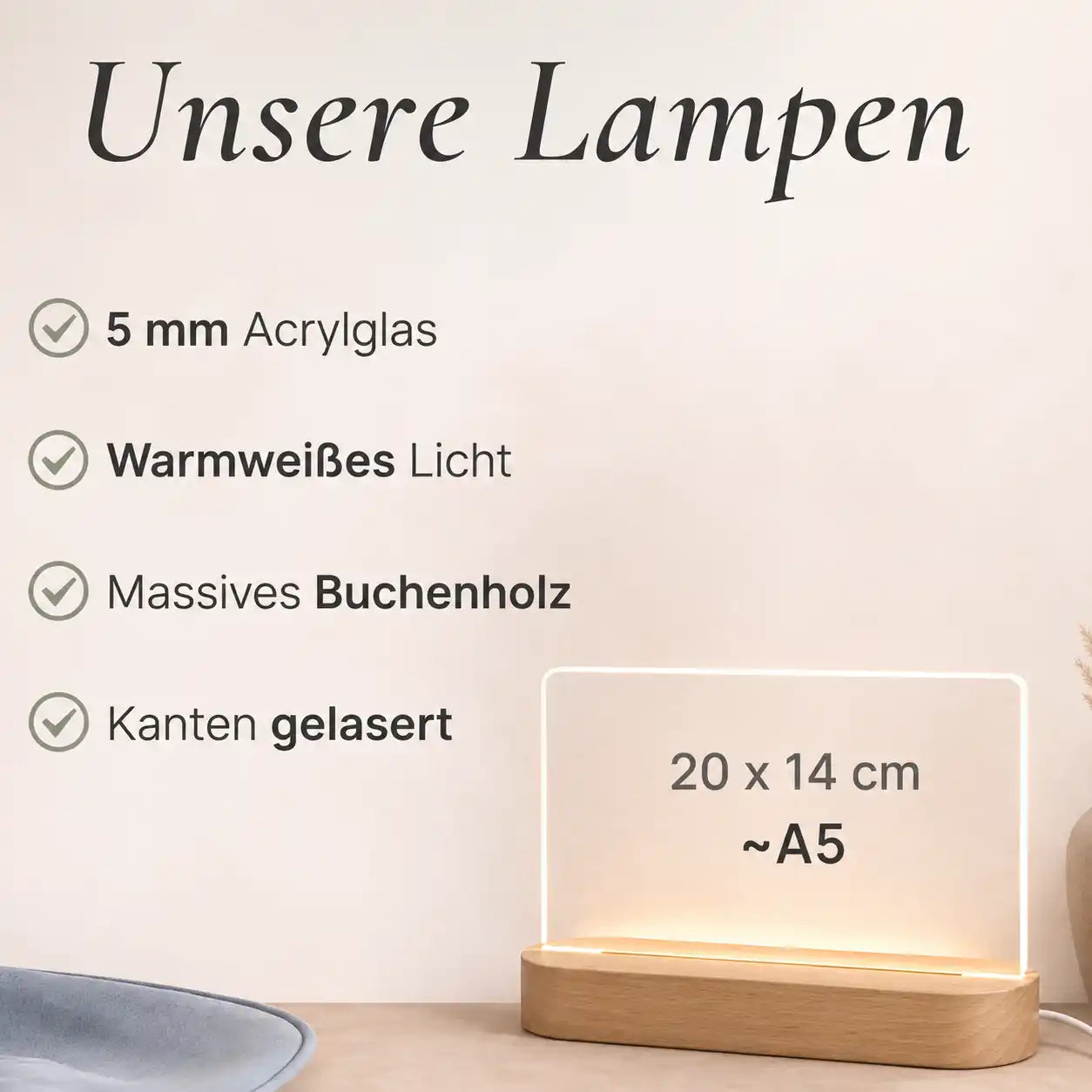 Acrylglas-Lampe "Wo alles begann" | Foto-Edition #2