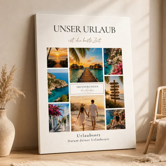Leinwand "Urlauberinnerung"