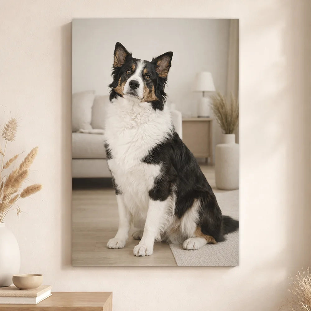 Leinwand Hunde-Portrait „Lieblingspfote“ 