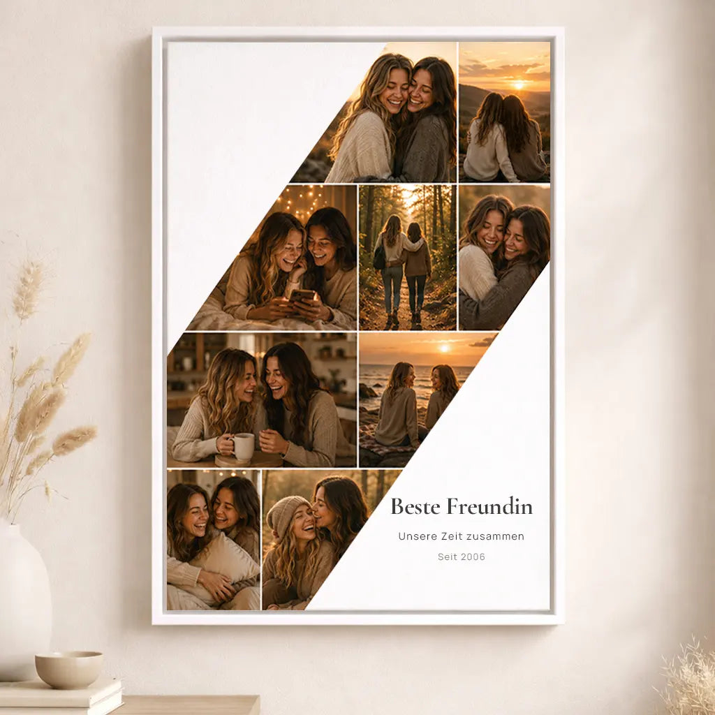 Leinwand Fotocollage "All die Momente"