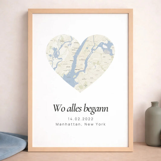 Poster "Wo alles begann" | Herzensort-Edition