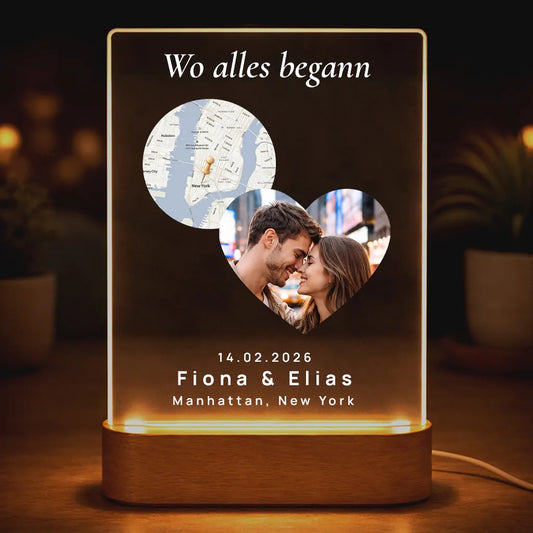 Acrylglas-Lampe "Wo alles begann" | Foto-Edition
