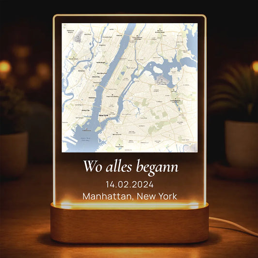 Acrylglas-Lampe "Wo alles begann" | Klassik-Edition