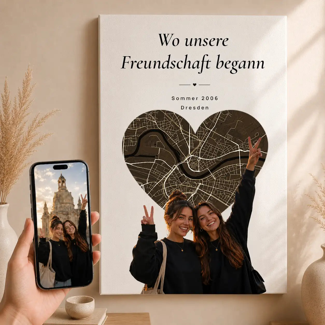 Leinwand "Wo unsere Freundschaft begann #3"