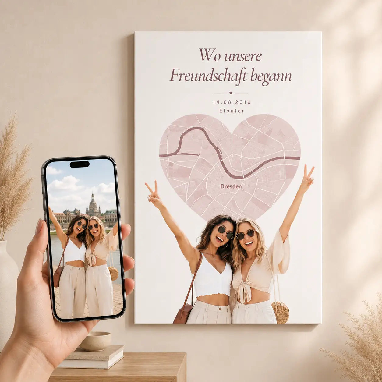 Leinwand "Wo unsere Freundschaft begann #2"