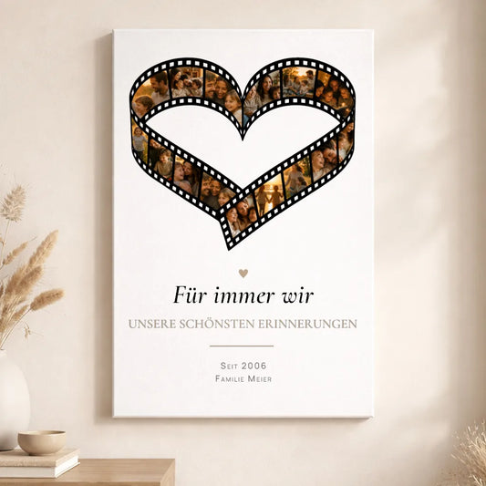 Leinwand Fotocollage "Zeit für Erinnerungen"