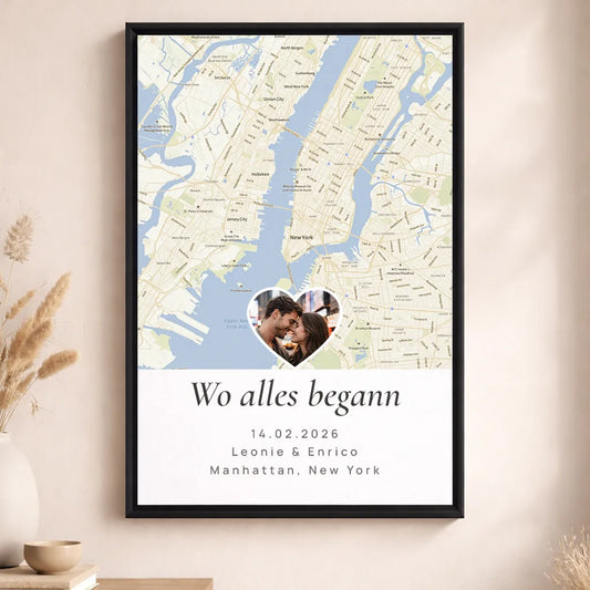 Leinwand "Wo alles begann" | Herz-Edition