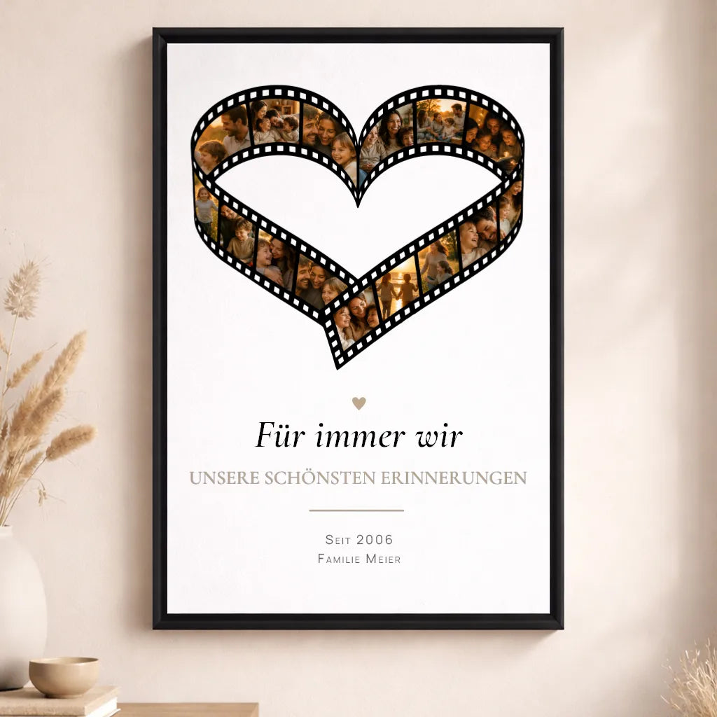 Leinwand Fotocollage "Zeit für Erinnerungen"