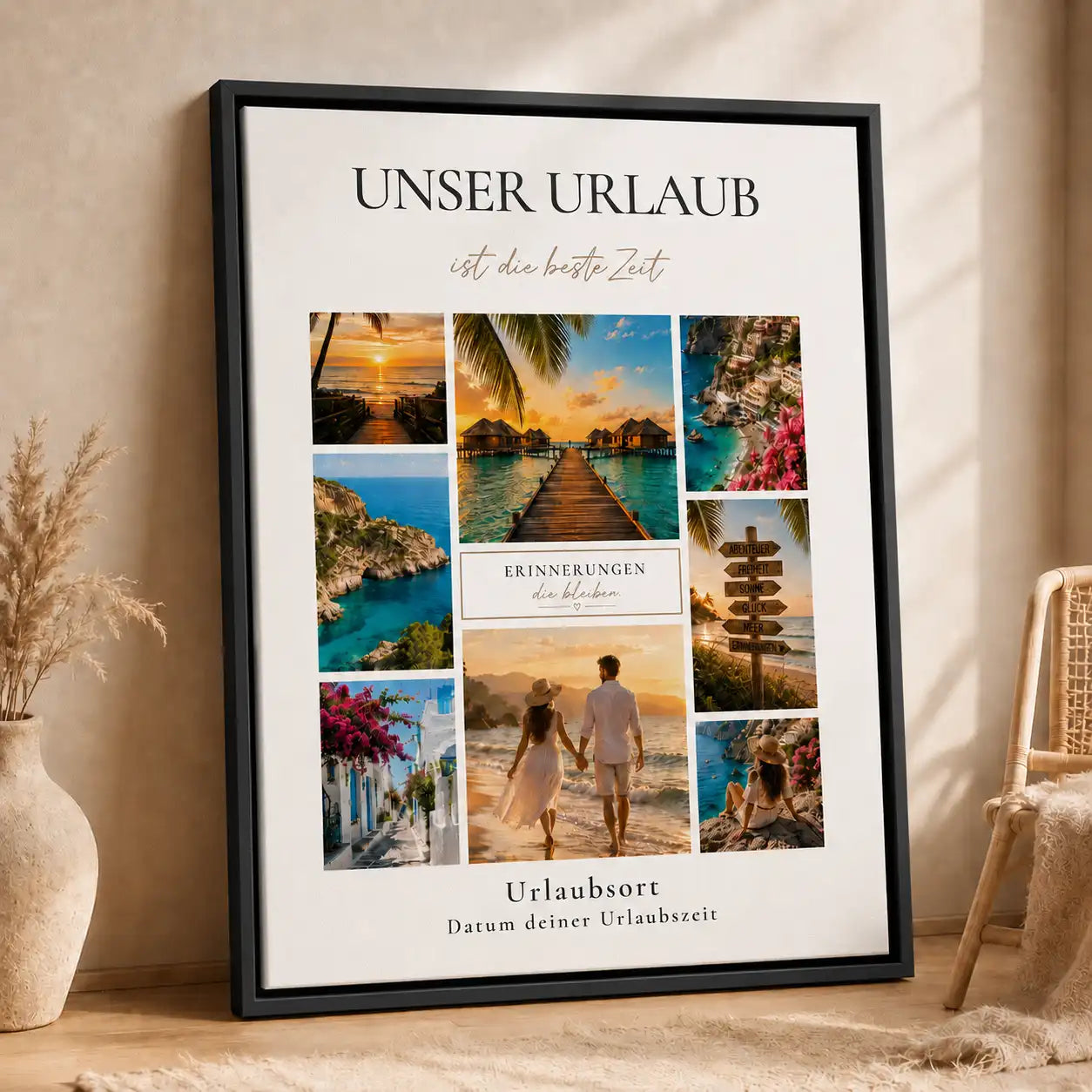 Leinwand "Urlauberinnerung"