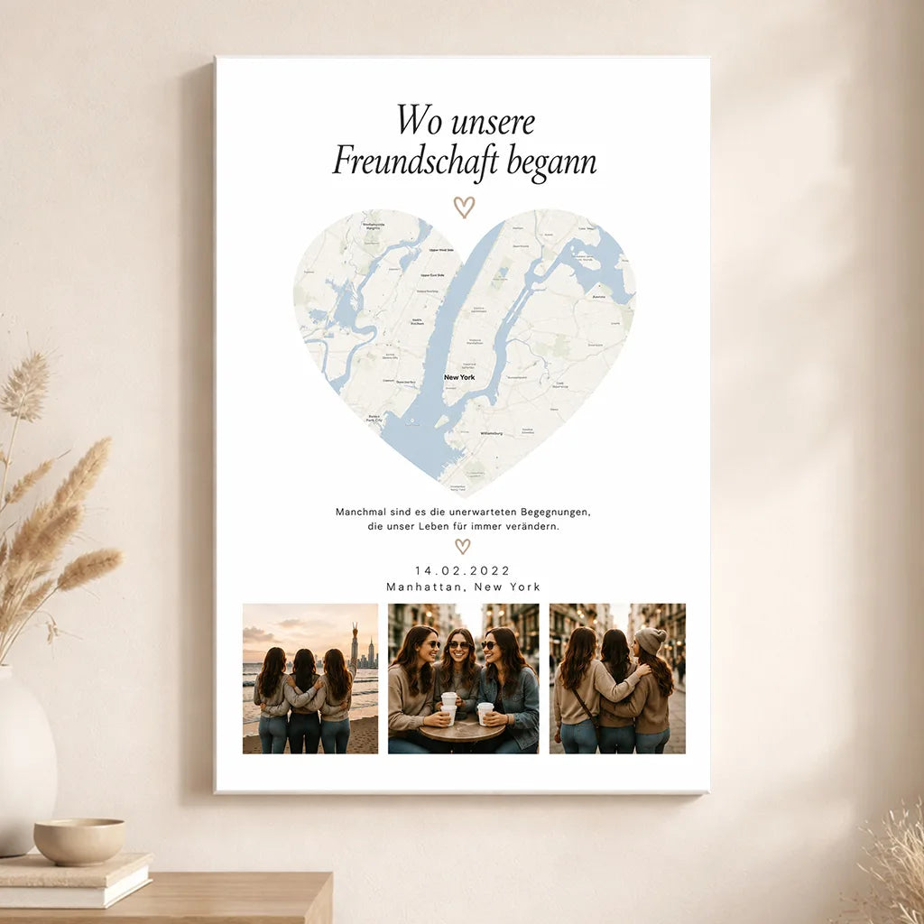 Leinwand "Wo unsere Freundschaft begann #1"