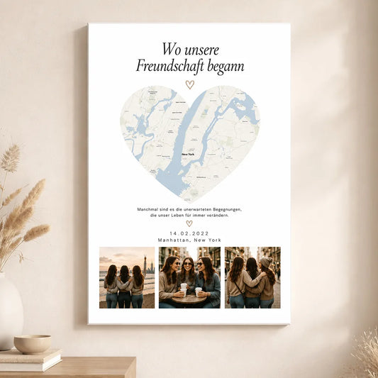 Leinwand "Wo unsere Freundschaft begann #1"