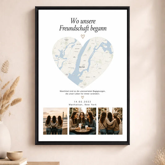 Leinwand "Wo unsere Freundschaft begann #1"