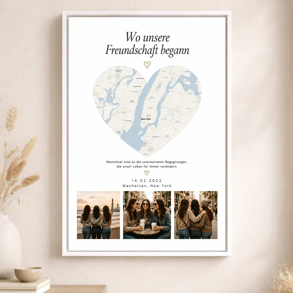 Leinwand "Wo unsere Freundschaft begann #1"