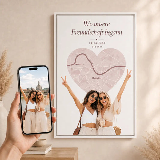 Leinwand "Wo unsere Freundschaft begann #2"