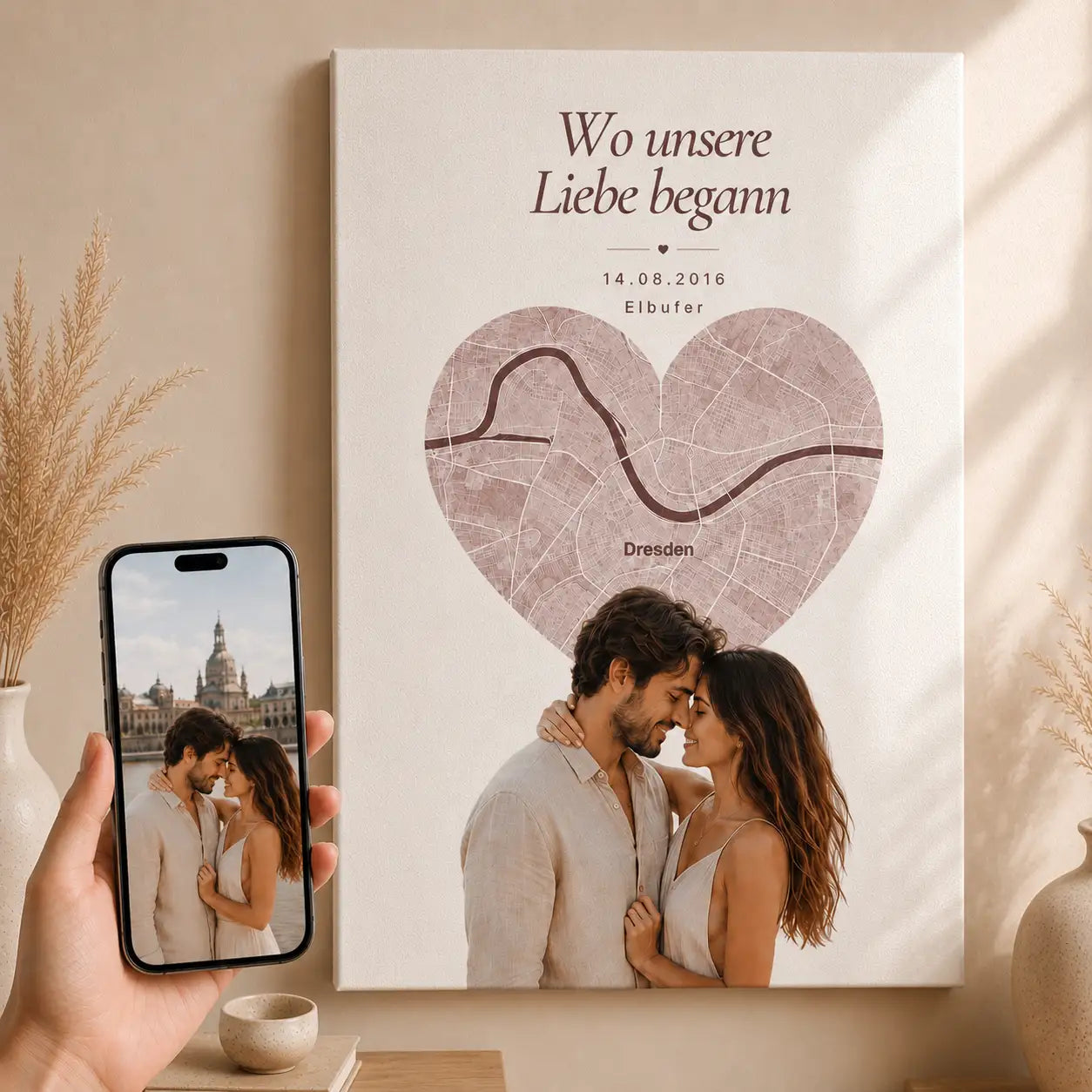 Leinwand „Wo alles begann“ | Liebesort-Edition