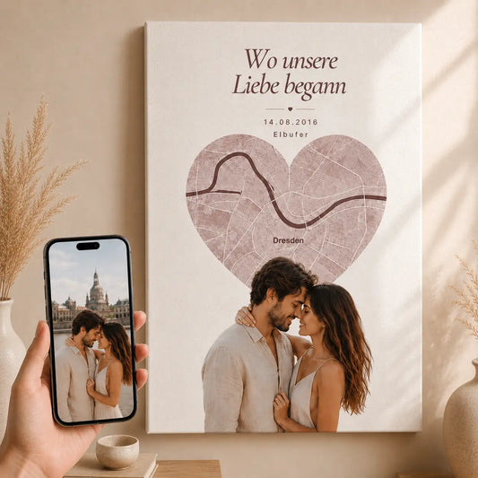 Leinwand „Wo alles begann“ | Liebesort-Edition